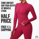 Womens Yoga Outerwear Sun-protection Jacket Slim-fit And Quick-drying Miracle Store