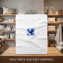 Raven Sky Sherpa Fleece Blanket — Cozy Blue Crow Design Printify