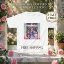 Kids Fantasy Princess Tee — Purple Castle Illustration Printify