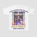 Kids Fantasy Princess Tee — Purple Castle Illustration Printify