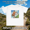 Adventure Bike Baby T-Shirt — Cute Cartoon Kids Cycling Print Printify