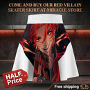 Anime Red-Haired Character Skater Skirt