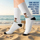 Sublimation Socks — Renaissance Ceiling Art Crew Socks (Custom Printed) Printify