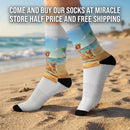 Sublimation Socks — Renaissance Ceiling Art Crew Socks (Custom Printed) Printify