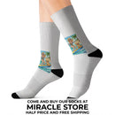 Sublimation Socks — Renaissance Ceiling Art Crew Socks (Custom Printed) Printify
