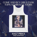 Anime-Inspired Character Art Jersey Tank
