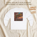 Leopard Sunset Graphic Long Sleeve Tee Printify
