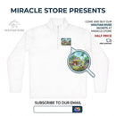Nature Scene Quarter-Zip Pullover — Mountain River Landscape Embroidered Printify