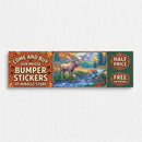 Scenic Mountain Moose Bumper Sticker Printify