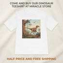 Dinosaur Graphic Tee — Retro Velociraptor Jungle Illustration Printify