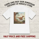 Dinosaur Graphic Tee — Retro Velociraptor Jungle Illustration Printify