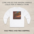 Leopard Sunset Graphic Long Sleeve Tee Printify