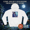 Hoodie — Dreamy Night Garden Anime Boy Illustration Printify