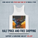 Spider-Man City Chase Tank Top — Comic Art Superhero Graphic Tank Printify