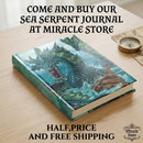 Sea Serpent Journal — Fantasy Ocean Dragon Hardback Notebook Printify