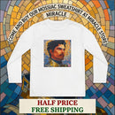 Youth Long Sleeve Tee — Mosaic Portrait Design Printify