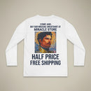 Youth Long Sleeve Tee — Mosaic Portrait Design Printify