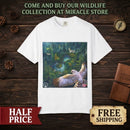 Forest Raptor T-Shirt — Soaring Owl Nature Graphic Tee Printify