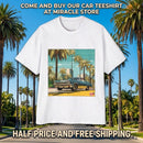 Classic Lowrider Tee — Vintage Palm Beach Sunset Car Graphic Shirt Printify