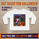 Halloween Pumpkin Patch Toddler Long Sleeve Tee — Cute Kid Trick-or-Treat Illustration Printify