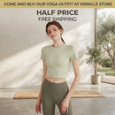 High-End Yoga Wear With Chest Pads Womens Short-Sleeve Sports Top Miracle Store