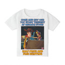 Cowboy Toy Scene Toddler T‑Shirt — Nostalgic Animated Characters Print Printify