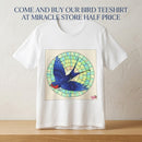 Artistic Bird T‑Shirt — Colorful Swallow & Dove Graphic Tee Miracle Store