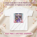 Kids Fantasy Princess Tee — Purple Castle Illustration Printify