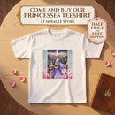 Kids Fantasy Princess Tee — Purple Castle Illustration Printify