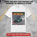 Racing Drift Car T-Shirt — Green GT Track Action Tee Printify