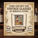 Vintage Art Lady Rocks Glass — 10oz Retro Impressionist Cocktail Tumbler Printify