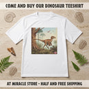 Dinosaur Graphic Tee — Retro Velociraptor Jungle Illustration Printify