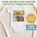 Hamster Garden Baby Bodysuit — Cute Small Pet Infant One-Piece Printify