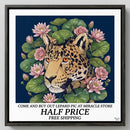 Leopard in Vines Canvas Print — Botanical Jungle Wall Art Printify