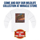 Leopard Sunset Graphic Long Sleeve Tee Printify
