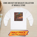 Leopard Sunset Graphic Long Sleeve Tee Printify