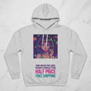 Three-Panel Fleece Hoodie