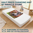 Elephant Nursery Baby Changing Pad Cover — Cute Cartoon Zoo Animal Design Printify