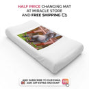 Elephant Nursery Baby Changing Pad Cover — Cute Cartoon Zoo Animal Design Printify