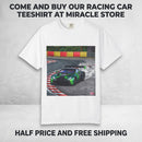 Racing Drift Car T-Shirt — Green GT Track Action Tee Printify