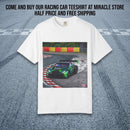 Racing Drift Car T-Shirt — Green GT Track Action Tee Printify