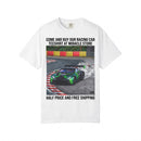 Racing Drift Car T-Shirt — Green GT Track Action Tee Printify