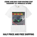 Racing Drift Car T-Shirt — Green GT Track Action Tee Printify