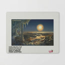 Moonlit Cave Fantasy Landscape PU Leather Mouse Mat Printify