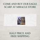 Eagle Mountain Light Scarf — Scenic Flying Eagle Nature Print Printify