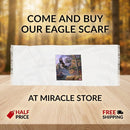 Eagle Mountain Light Scarf — Scenic Flying Eagle Nature Print Printify