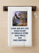 Eagle Mountain Light Scarf — Scenic Flying Eagle Nature Print Printify