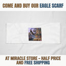 Eagle Mountain Light Scarf — Scenic Flying Eagle Nature Print Printify