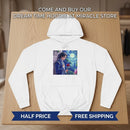 Hoodie — Dreamy Night Garden Anime Boy Illustration Printify
