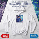 Hoodie — Dreamy Night Garden Anime Boy Illustration Printify